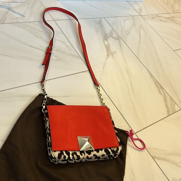 Kate Spade orange and print crossbody bag. - Picture 7 of 7